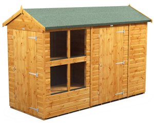 Power 10x4 Apex Combined Potting Shed with 6ft Storage Section